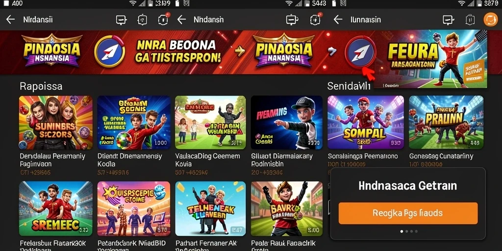 Tangkapan layar menunjukkan aksi seru dalam permainan 666FF.