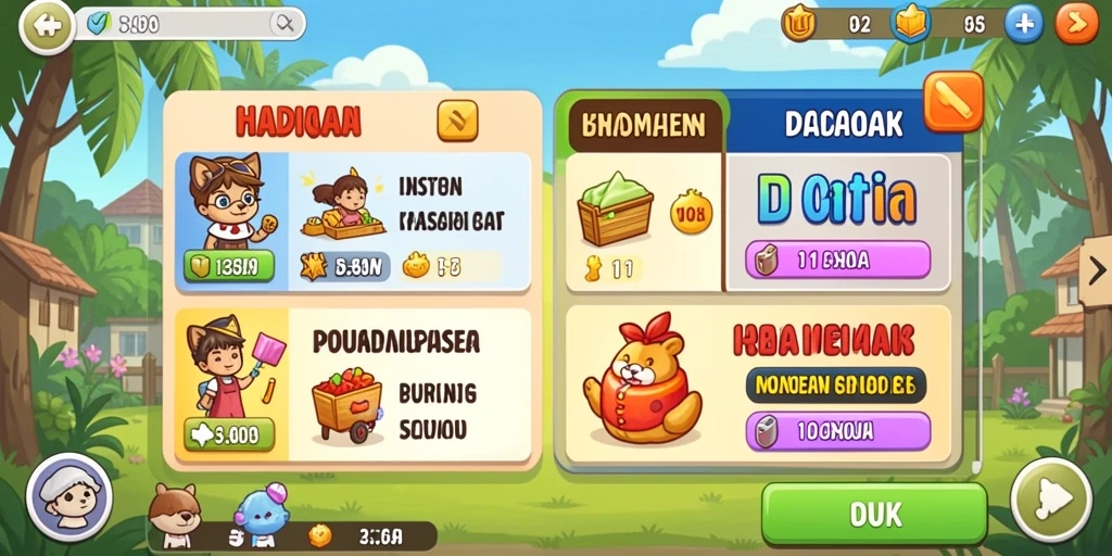 Tampilan awal permainan yang menawan.