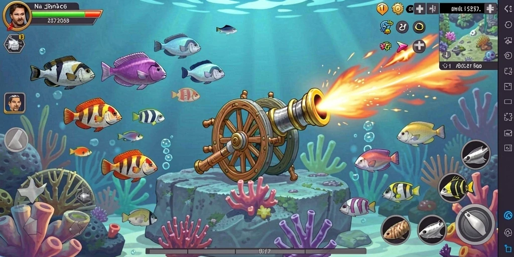 Tangkapan layar menunjukkan antarmuka utama game yang menarik.