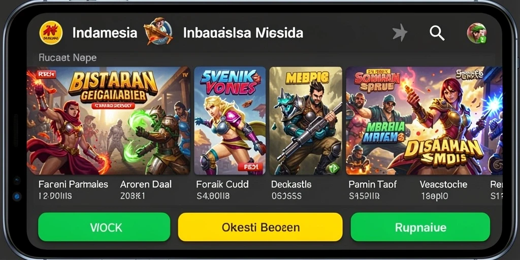 Tampilan awal game BUMI303 yang menarik dan user-friendly.