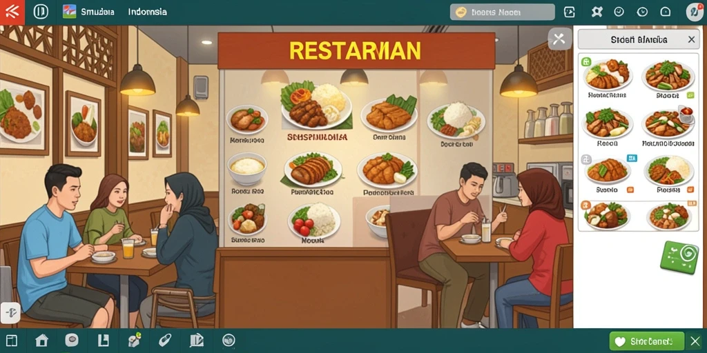 Tampilan antarmuka yang intuitif dan menarik.