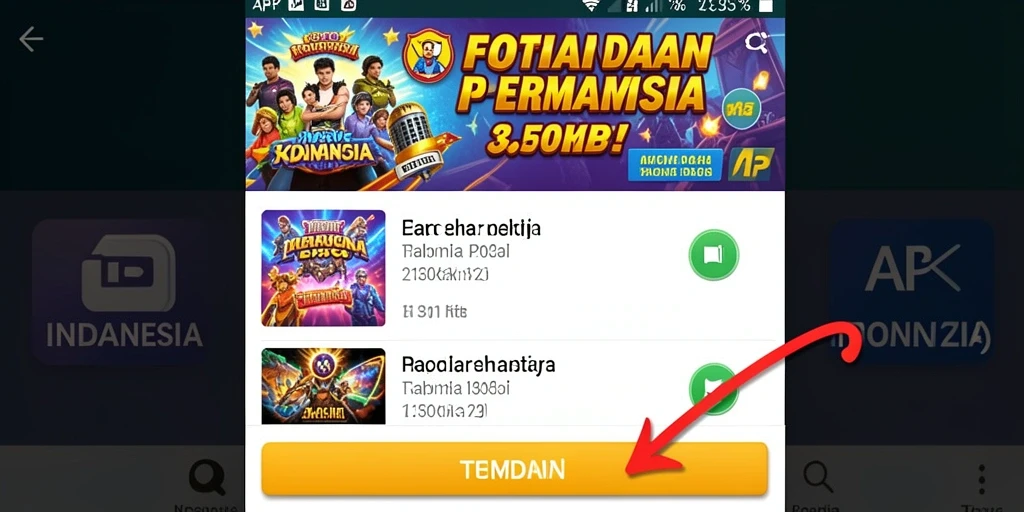 Tampilan awal antarmuka aplikasi DAYAK777 yang menarik.