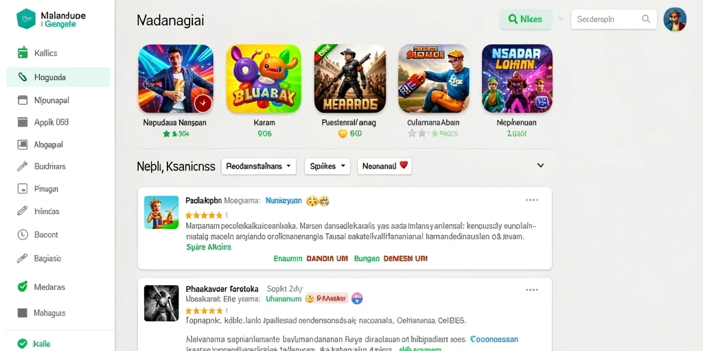 Tampilan awal yang menarik dan modern.