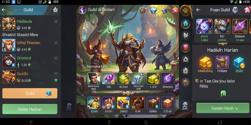 Screenshot menampilkan karakter utama dalam pertempuran epik.