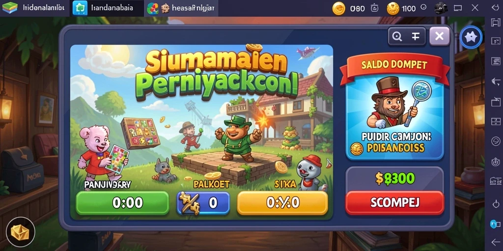 Tampilan awal aplikasi IDAMANTOTO yang menawan dan interaktif.