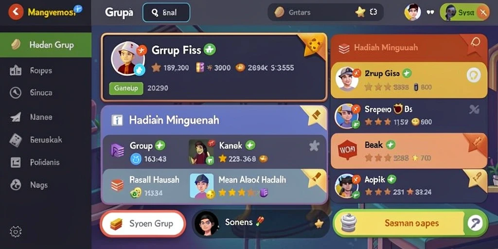 Tampilan karakter utama yang epik dan keren.
