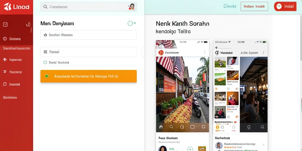 Tampilan awal aplikasi MAXSERU yang menarik dan user-friendly.