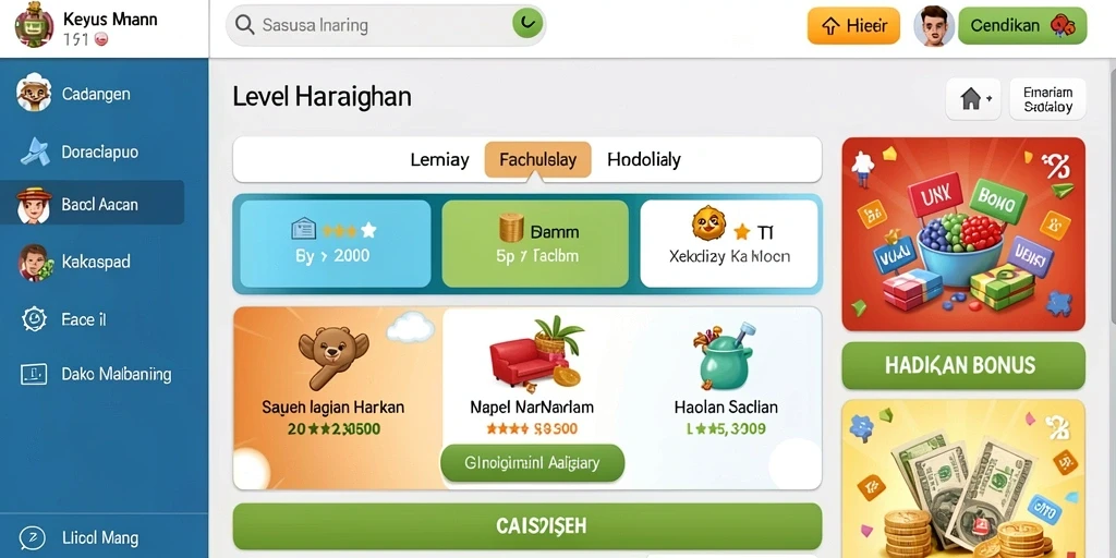 Tampilan awal yang menarik dan intuitif.